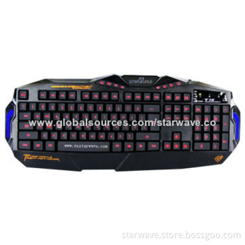Wired Gaming Keyboard with Dustproof Design and Waterproof